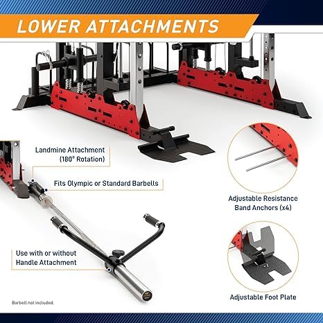 Marcy Pro Deluxe Smith Cage Home Gym System for Weight Training SM-7553
