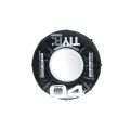 100kg220lbs TIYR Black training tyre in black synthetic material, with a solid finish and integrated handles