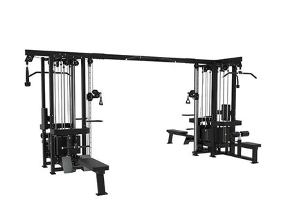 Vortex Strength 8 Station Commercial Cable Crossover 4 weight Stacks VCCM8100B - Vortex Strength
