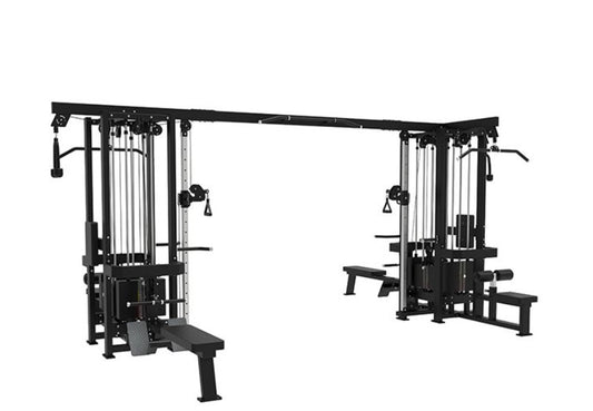 Vortex Strength 8 Station Commercial Cable Crossover 4 weight Stacks VCCM8100B - Vortex Strength