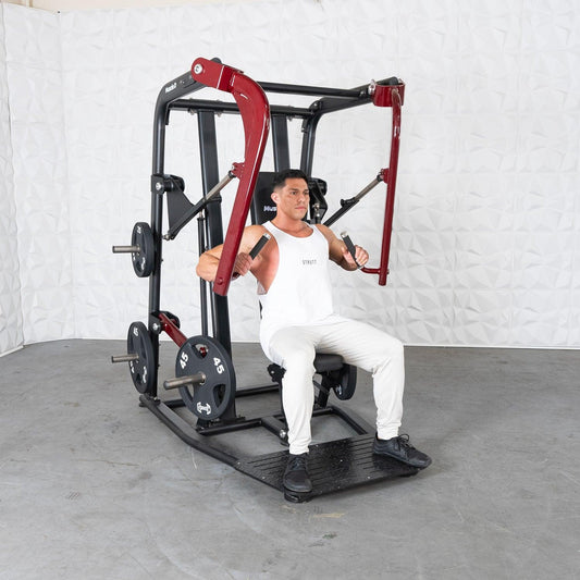 Pro Strength Wide Chest Press - Muscle D Fitness - Premium Adjustable Plate Loaded Bench Press