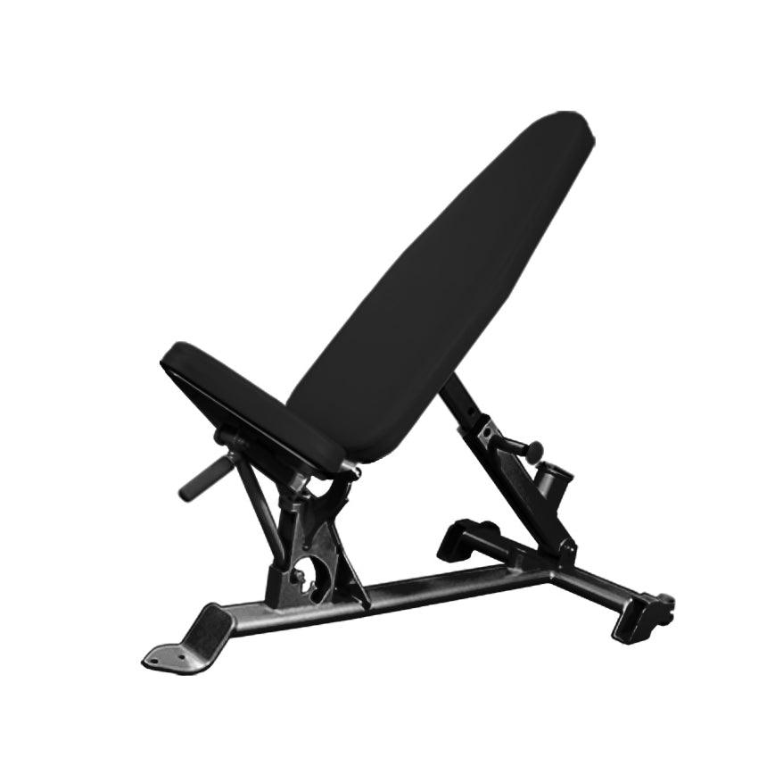 Flat to Incline Bench - Elite Series - Muscle D Fitness - 11 Gauge Steel - Commercial Upholstery - Seat and Back Adjustable