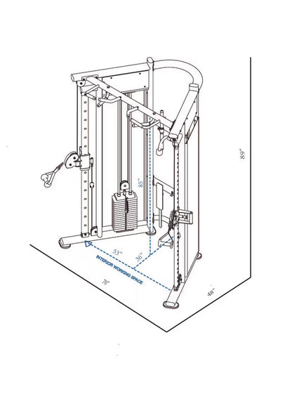 MX1161 Functional Trainer - Dual Adjustable Pulley